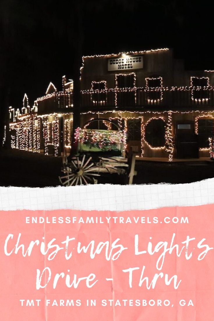 Statesboro Christmas Lights at TMT Farms - Endless Family Travels