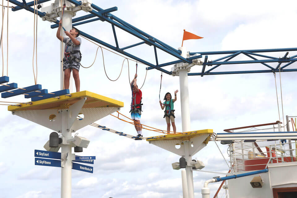 Ropes course with Camp Ocean