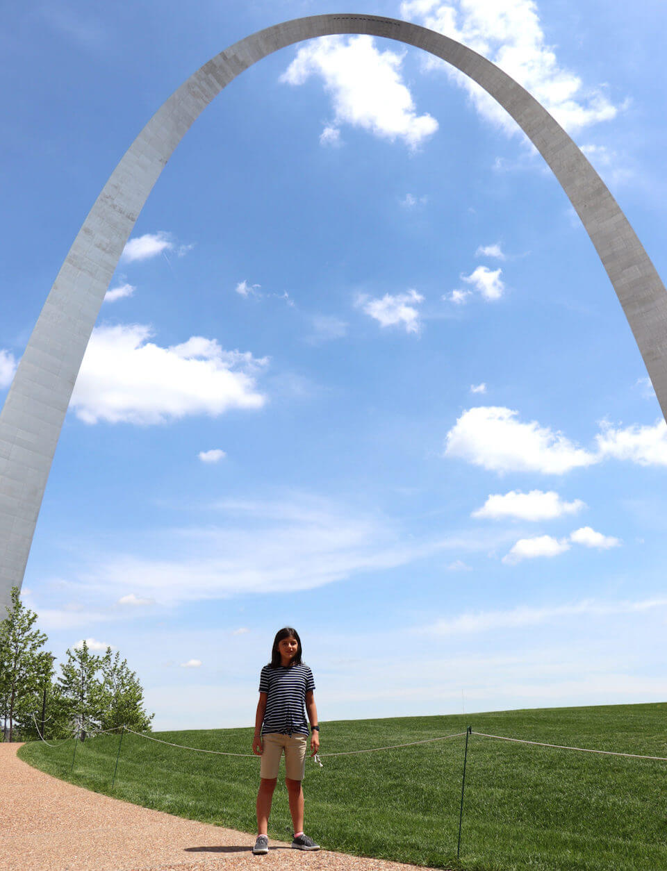Payton and the Gateway Arch, St Louis