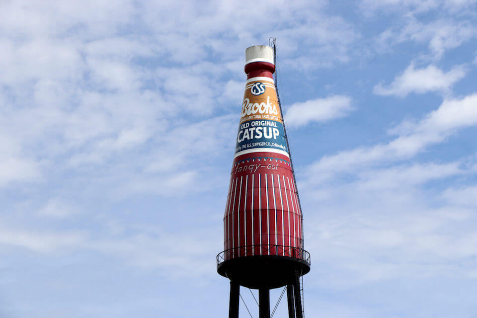 Brook's Catsup bottle water tower