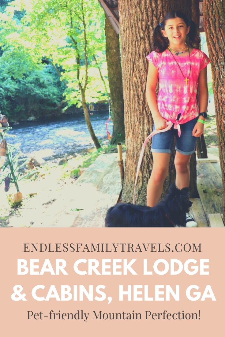 Pet-friendly Bear Creek Lodge and Cabins in Helen GA - Endless Family Travels