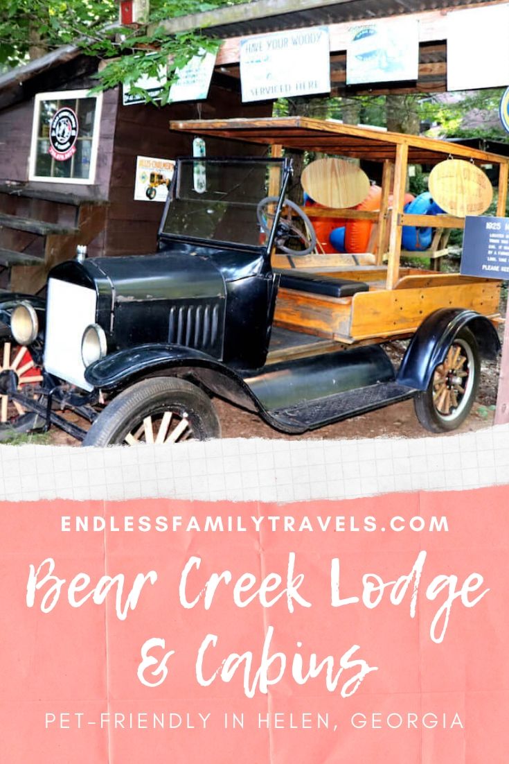 Pet-friendly Bear Creek Lodge and Cabins in Helen GA - Endless Family Travels