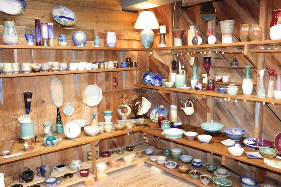 Pottery at Mark of the Potter, near Helen Georgia