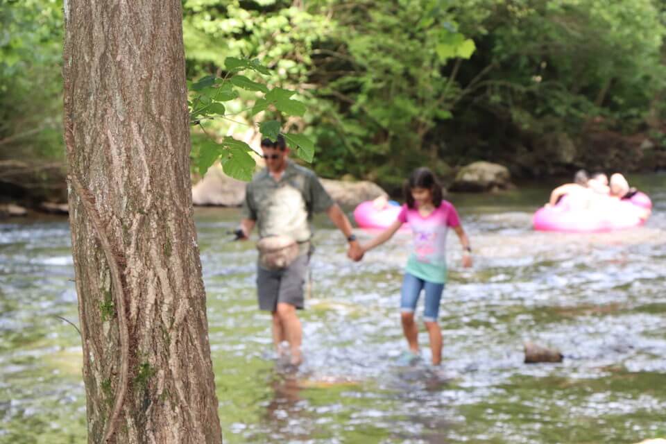 Payton and John enjoy some time fishing together