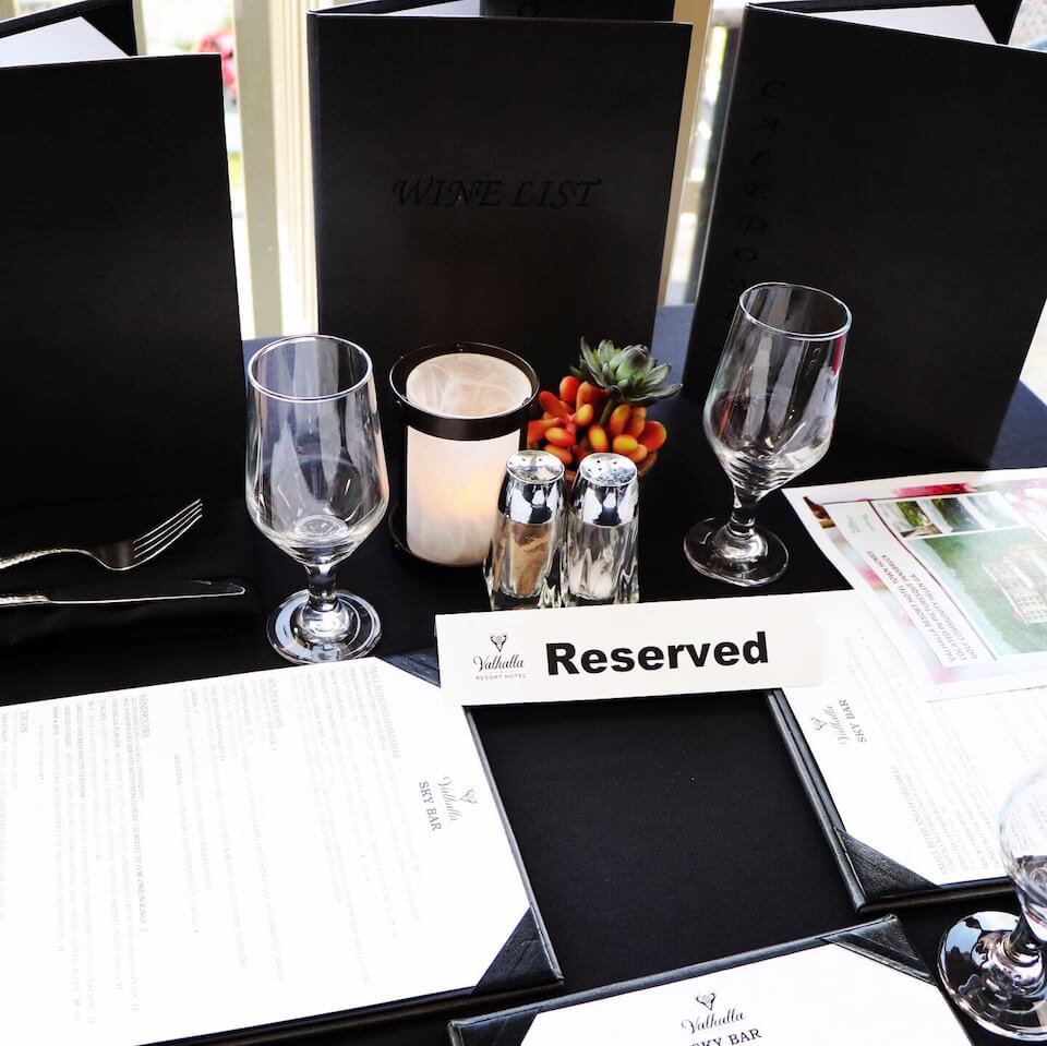 Our table at Valhalla Resort, Helen Georgia