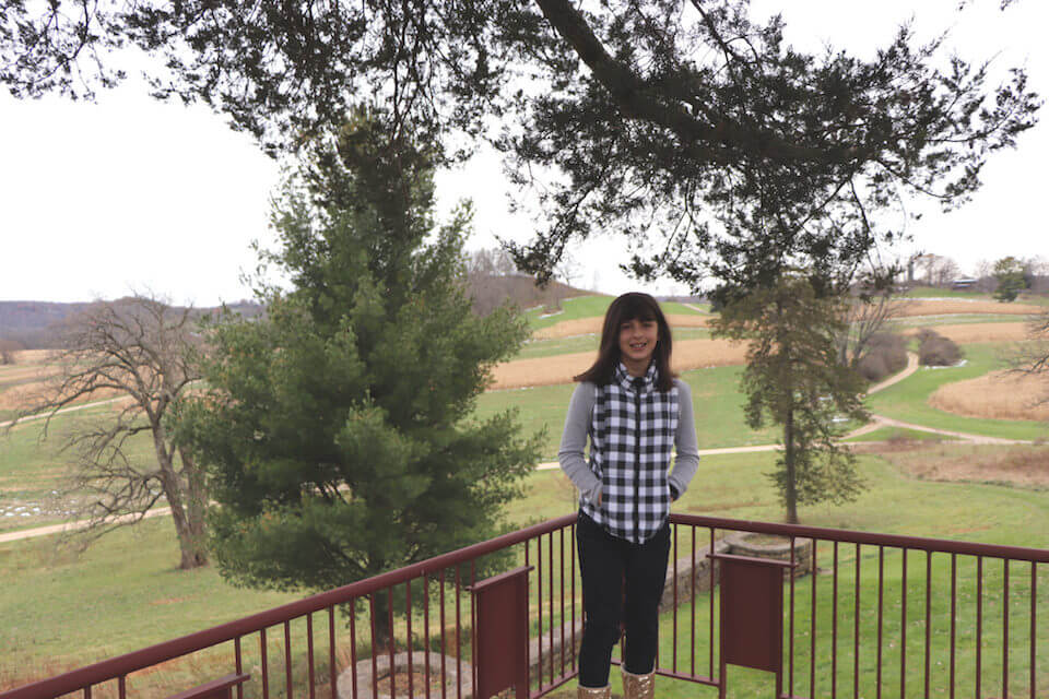 Payton at Taliesin, Frank Lloyd Wright's Wisconsin home