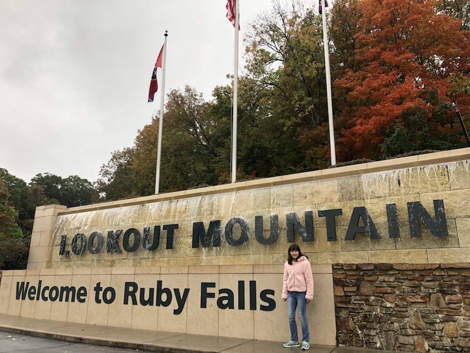 Payton at Ruby Falls, Lookout Mountain