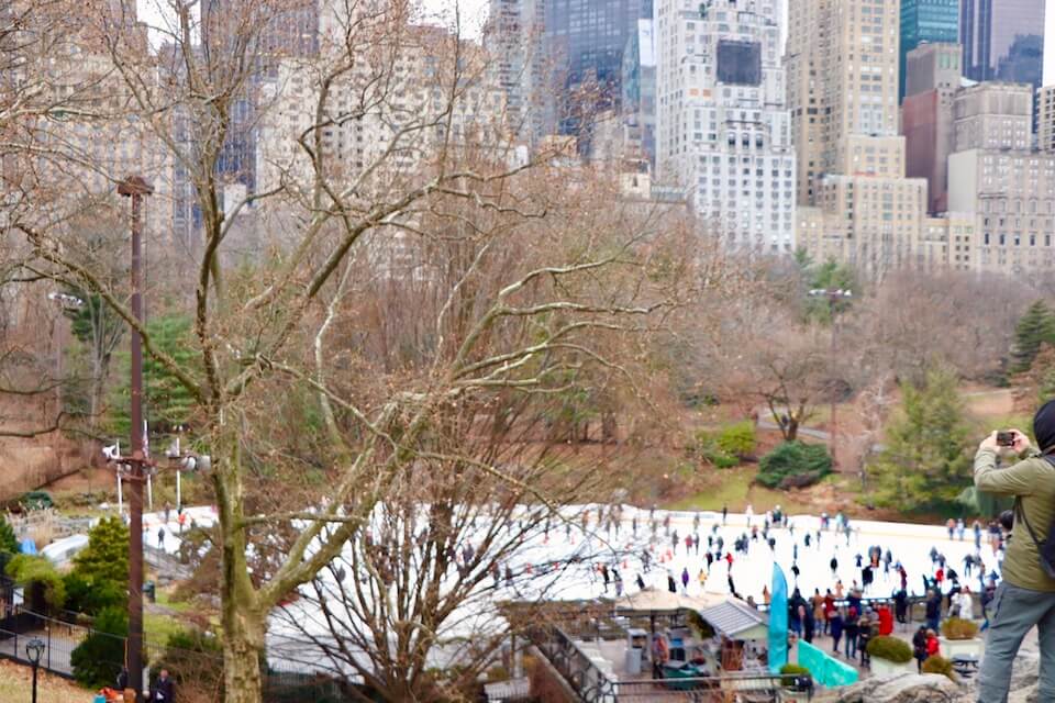 Ice skating in Central Park
