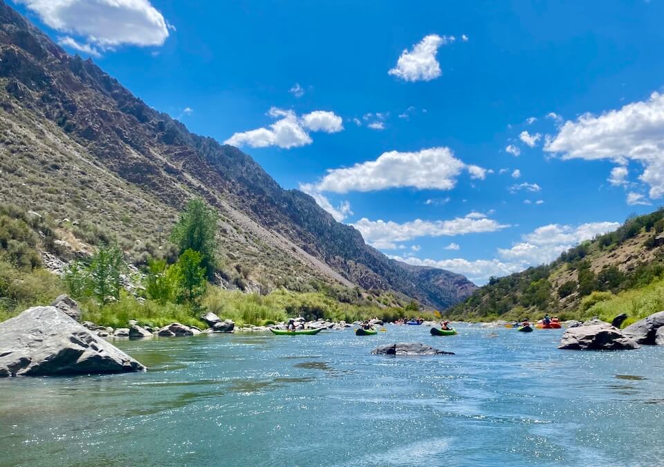 Whitewater rafting over the New Mexico border