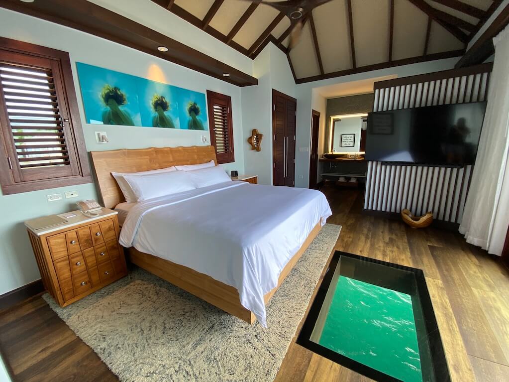 Over water bungalows at South Coast