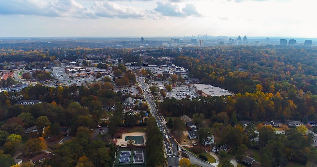 Dunwoody village from the air - Photo from Discover Dunwoody