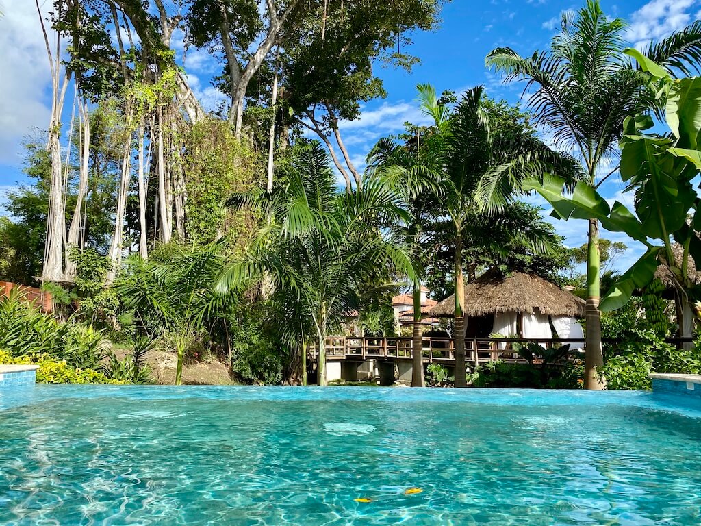 Pool and bungalows, Barbados
