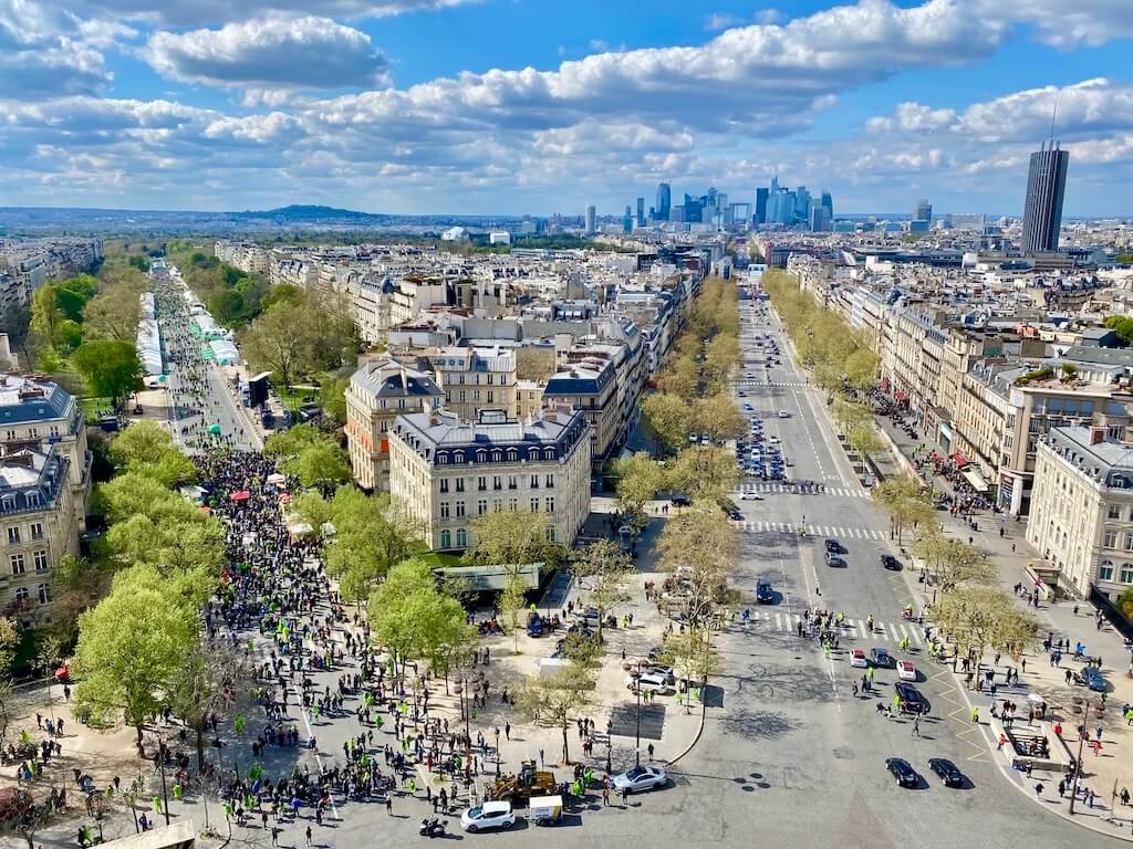 View from the Arc de Triomphe