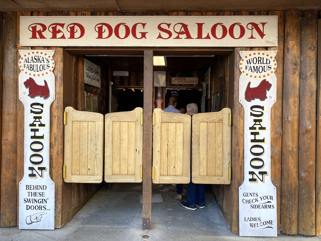 Red Door Saloon swing doors