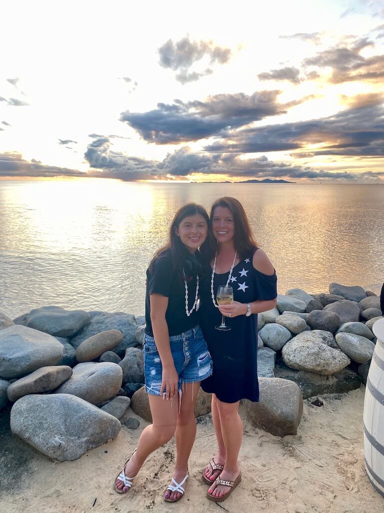 Cocktails at sunset, Fiji