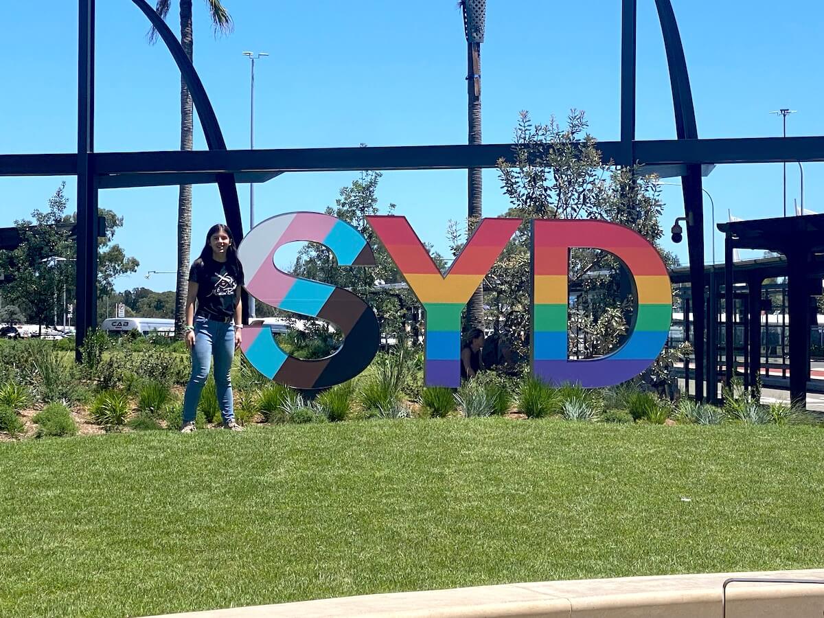 Sydney rainbow sign