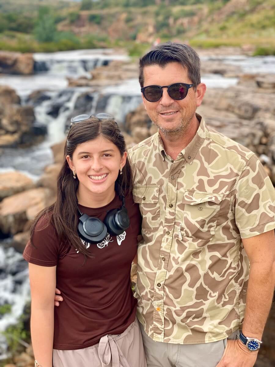 Payton and John on Panorama Route 