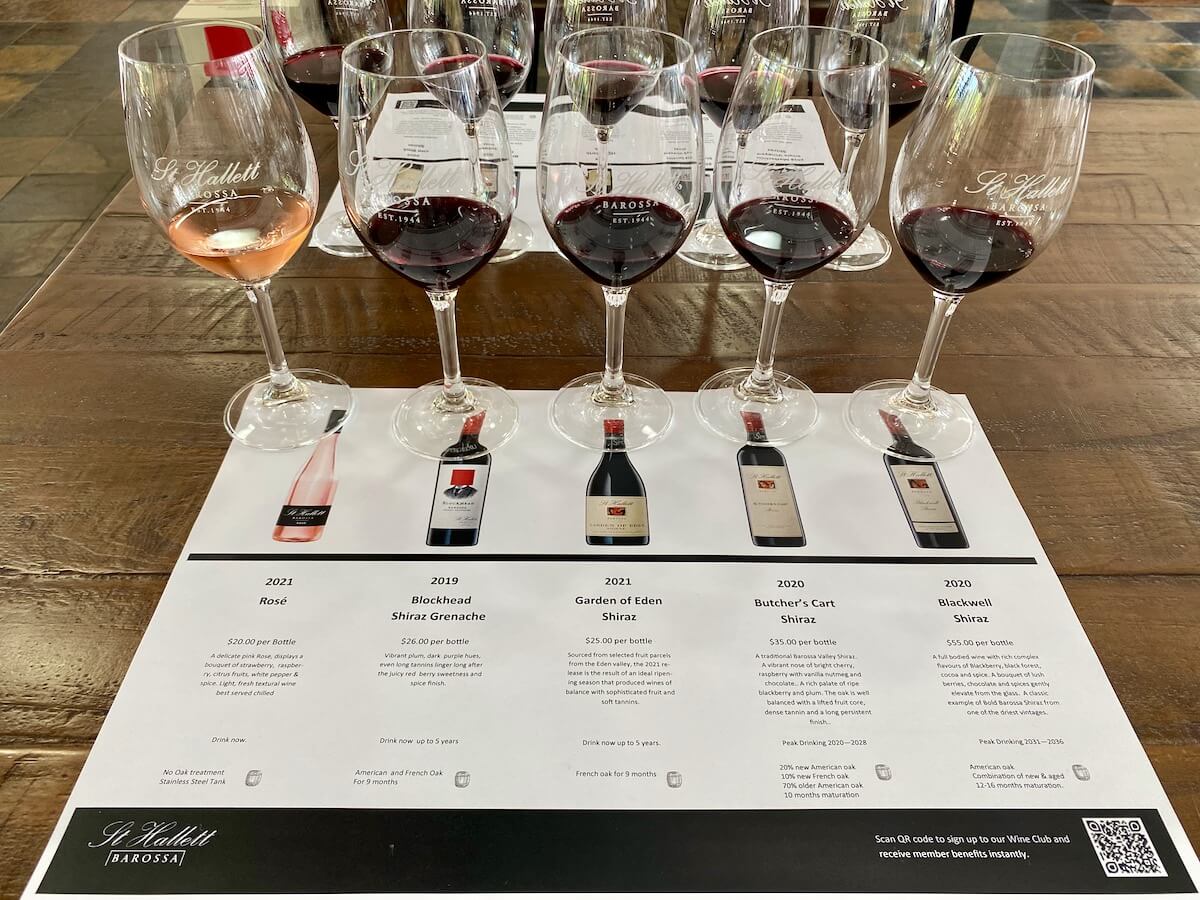 St Hallett's  Wine Tasting