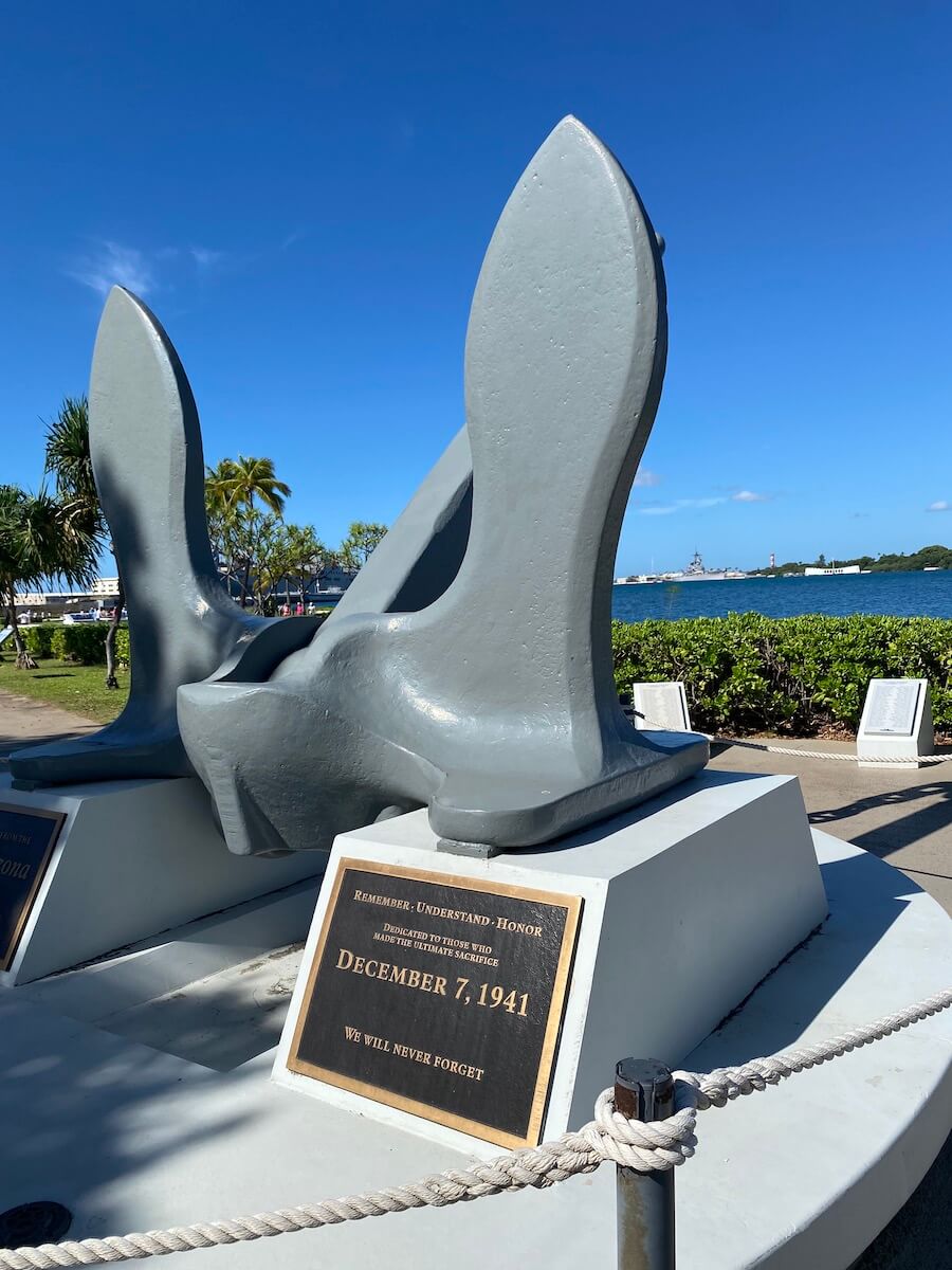 Statues at Pearl Harbor
