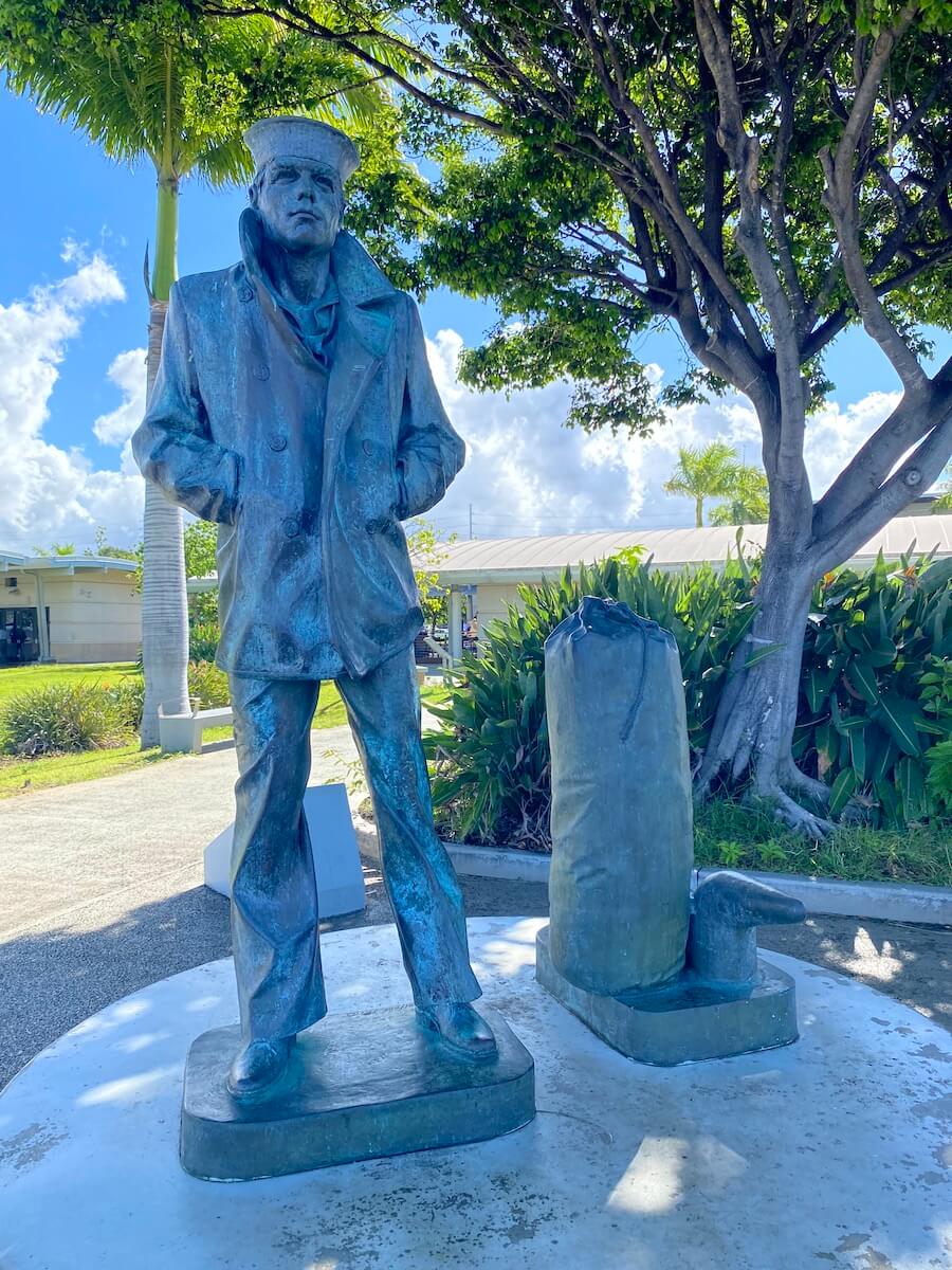 Statues at Pearl Harbor