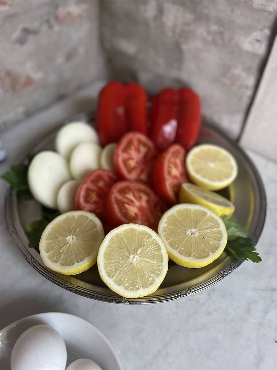 Fresh veggies at The Asado Experience