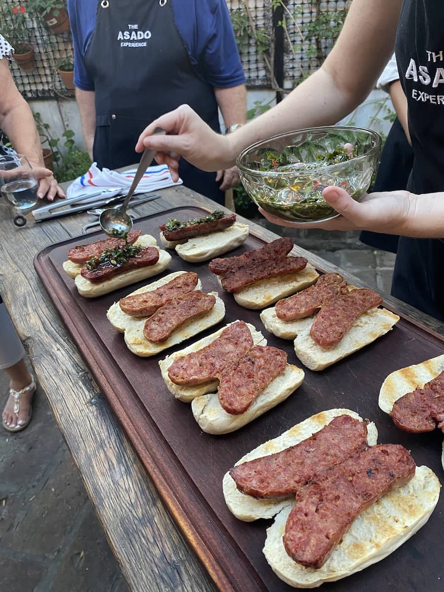 Chorizo and Chimichurri