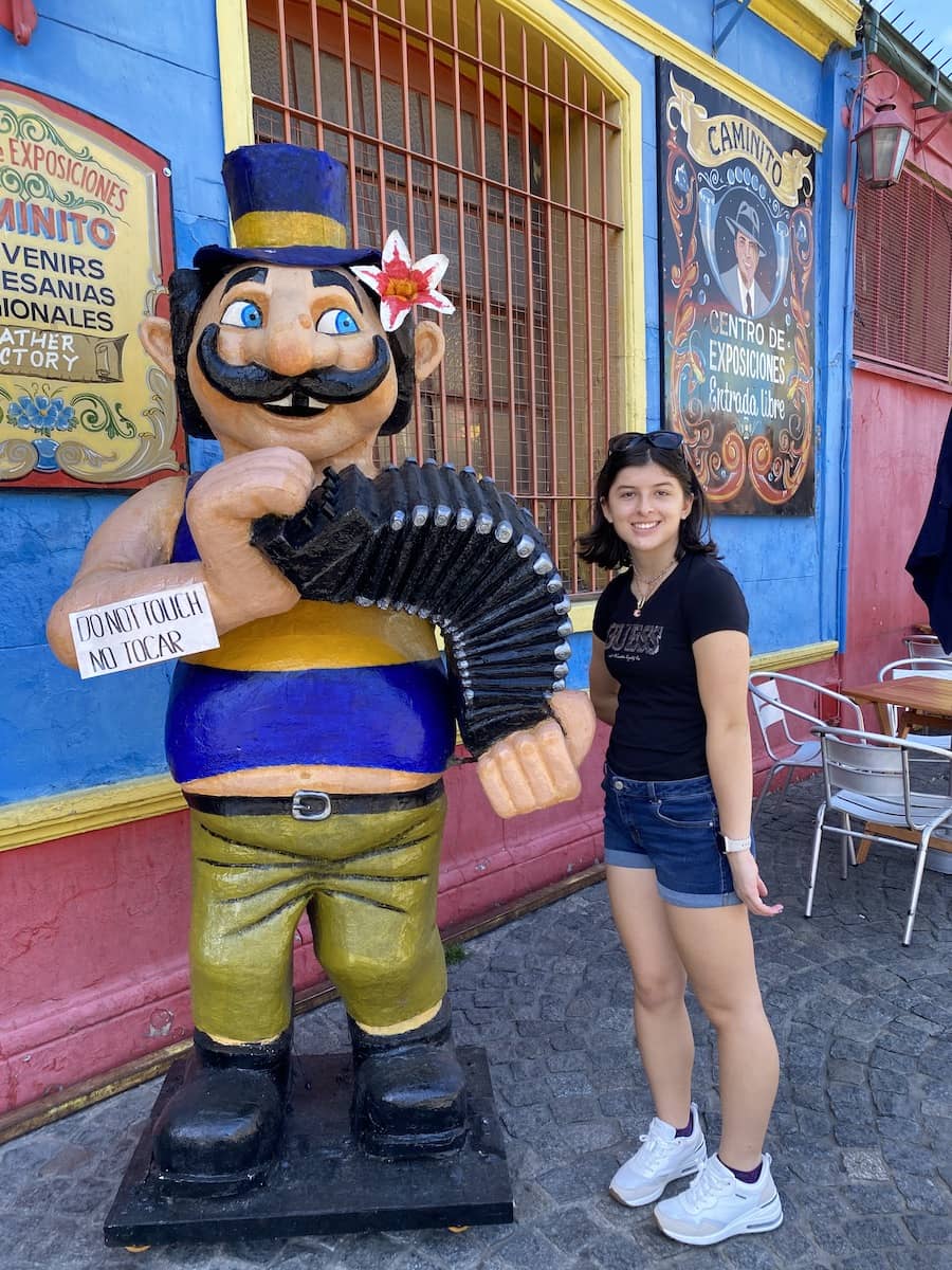 Payton in Caminito, Buenos Aires