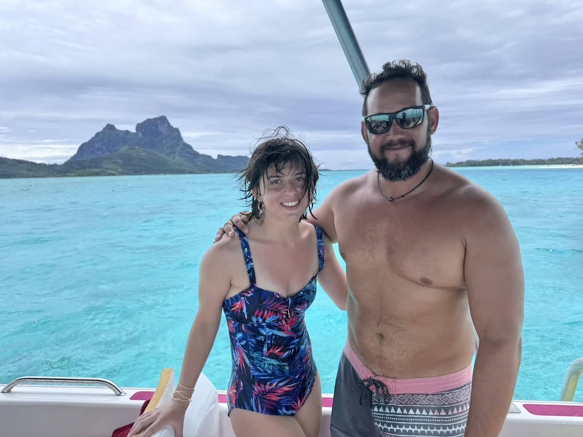 Payton with our Sea Bora Bora guide