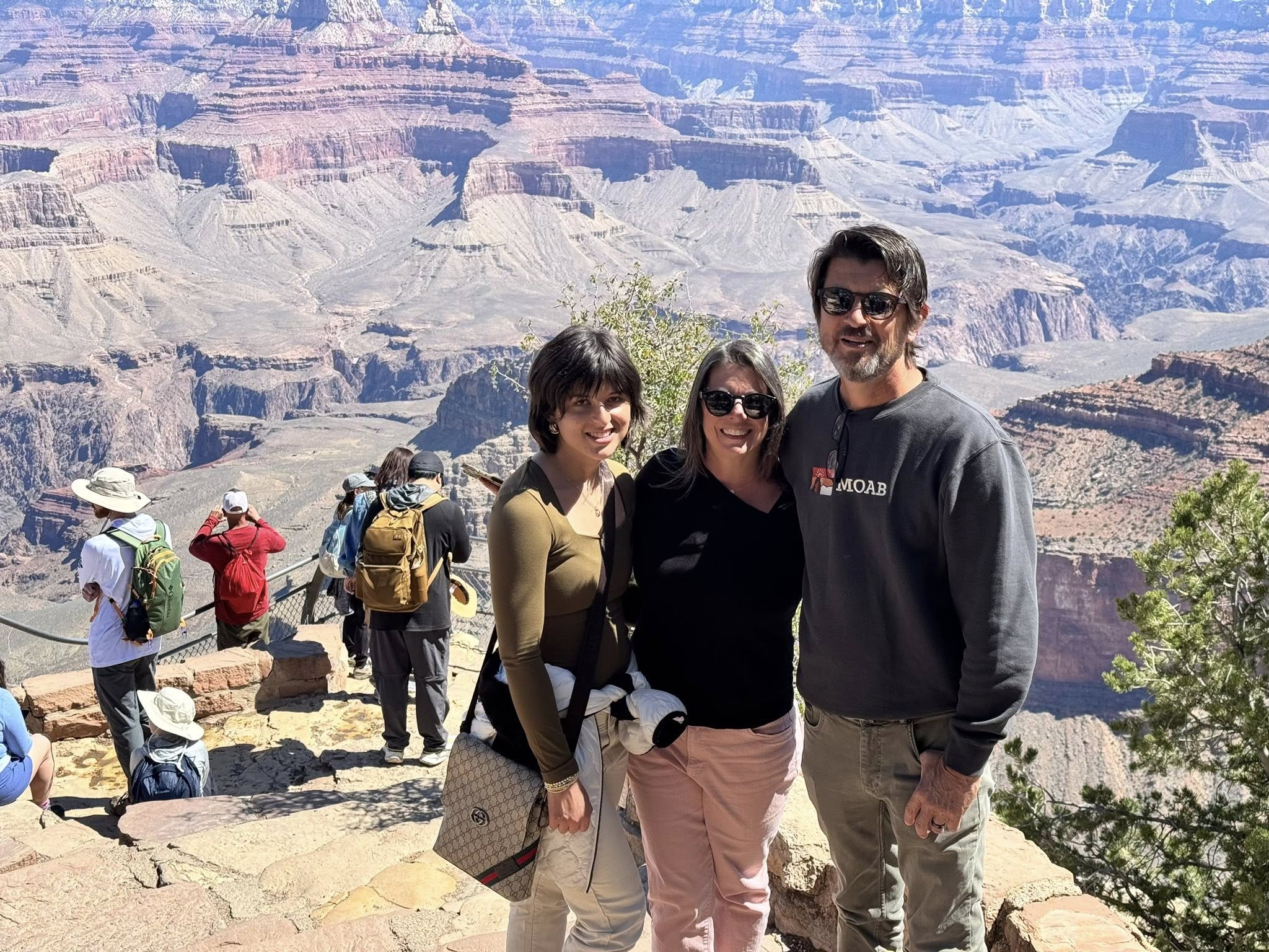 Biggers family at Grand Canyon National Park