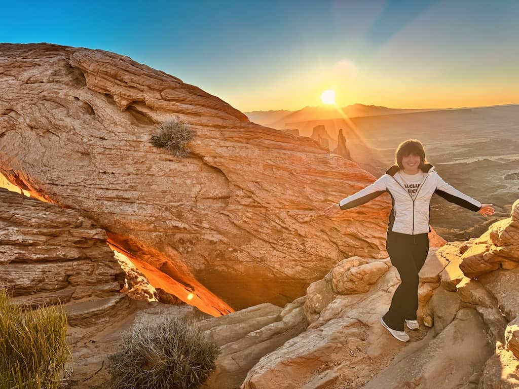 Sunrise on Payton's 17th Birthday - Canyonlands National Park