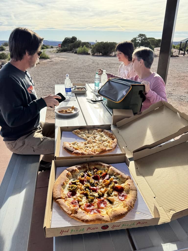 Dinner at Dead Horse Overlook